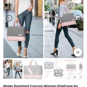 Pink and Black Laptop Bags with Stylish Design